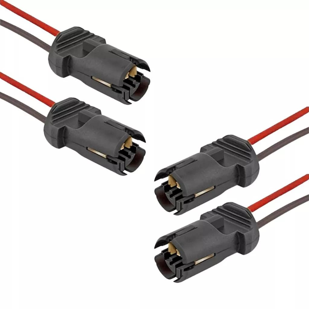 Kit 4 Soquete T10 Pingo Com Chicote W5w. 12/24V.