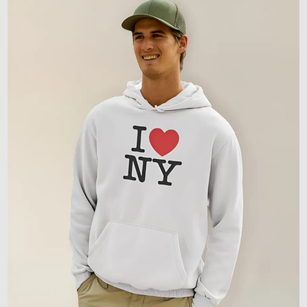 Moletom Masculino Blusa De Frio Flanelada I Love New York NY Promoção