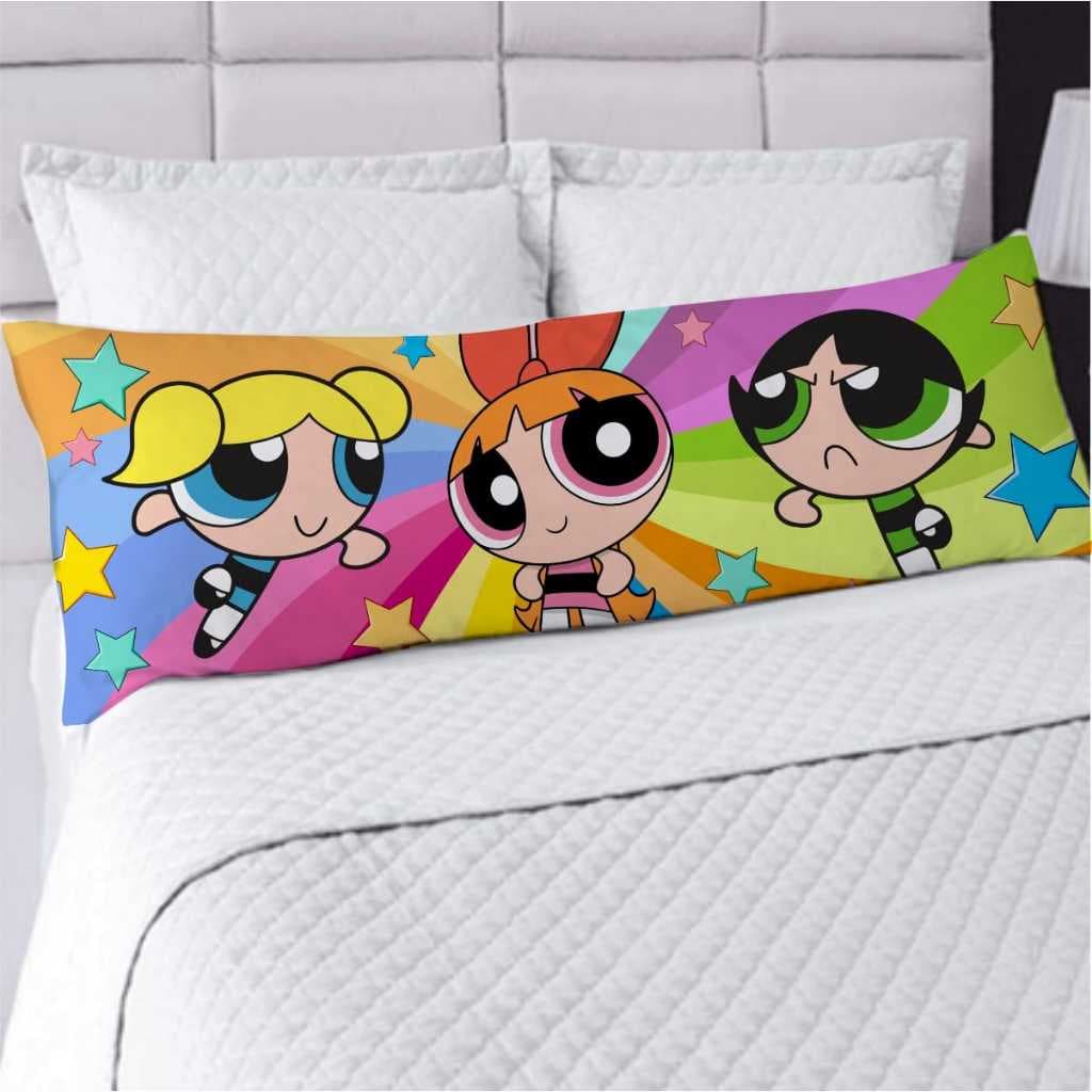 Travesseiro De Corpo Com Fronha Xuxão de Silicone Personalizado 1.25x0.45cm Meninas Super Poderosas