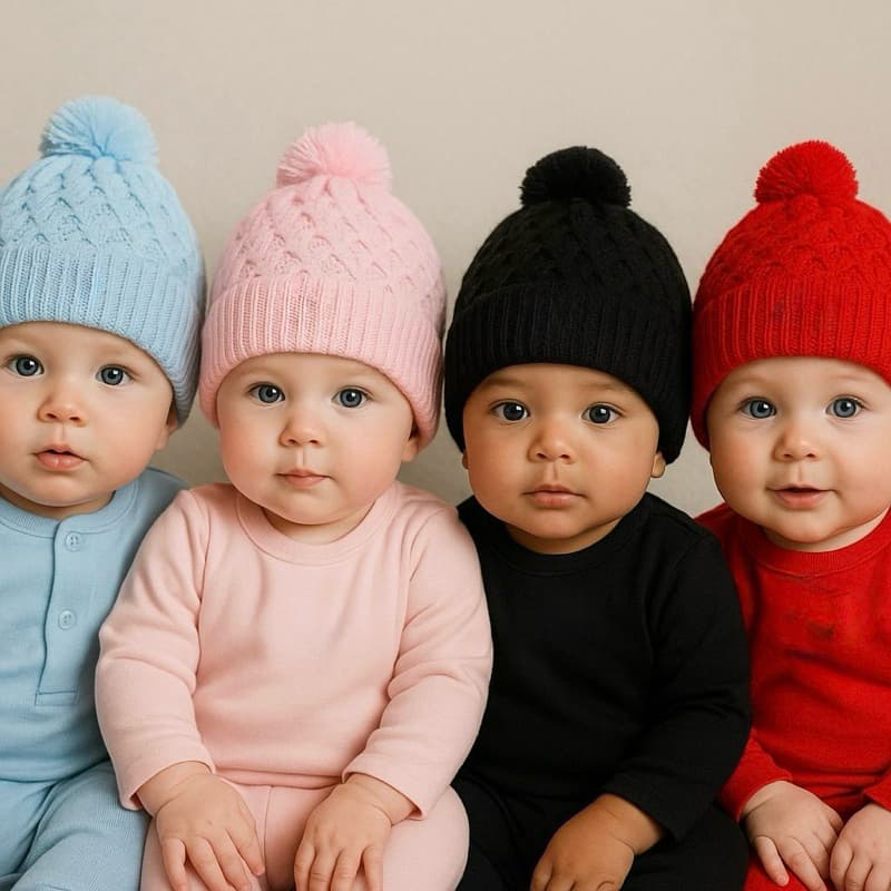 touca bebê tricot personalizada