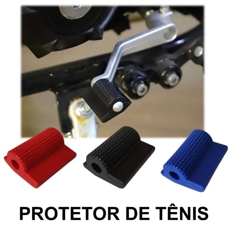 protetor de tênis para moto acessórios para moto pedal marcha