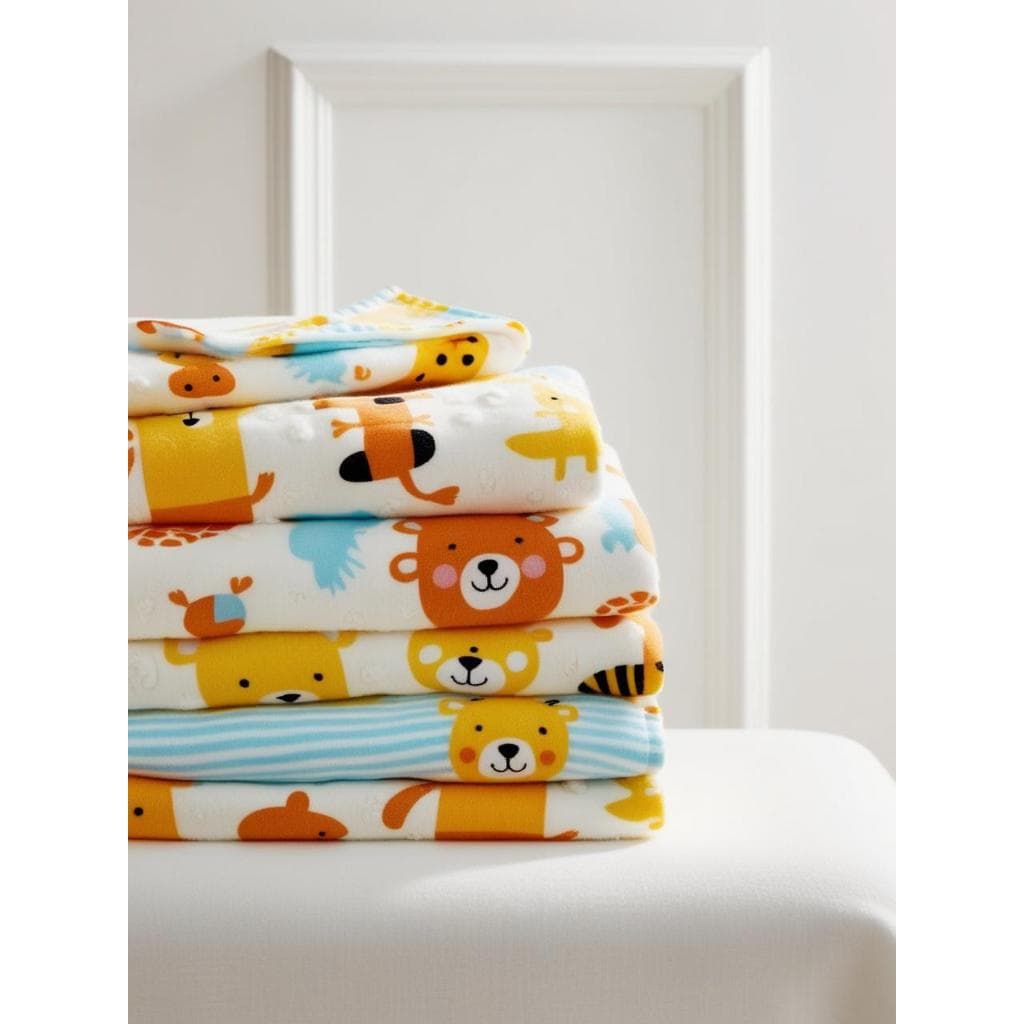 Kit 3 Manta Infantil Soft Menino Menina Antialergico Microfibra Estampado