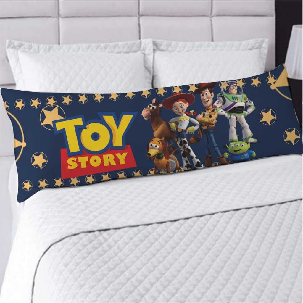 Travesseiro De Corpo Com Fronha Xuxão Fibra de Silicone Personalizado 1.25x0.45cm Quarto Toy Story