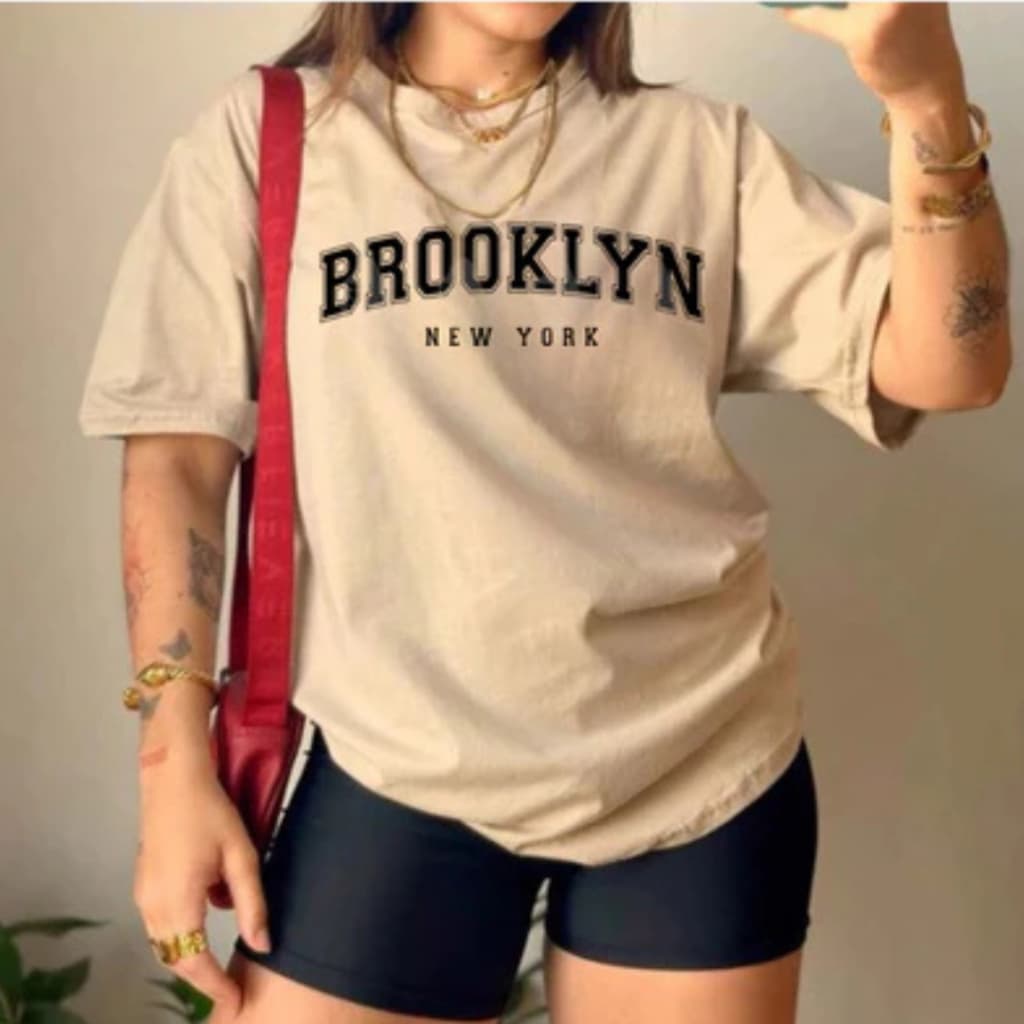 BlusaT-shirt Linda Camiseta Feminina Brooklyn New York Camisa
