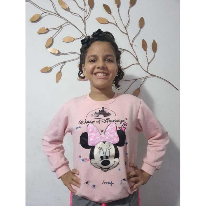 Casaco de moletom grosso com Led, estampa interativa pisca quando bate, Casaco moletom Minnie. Casaco moletom Frozen.