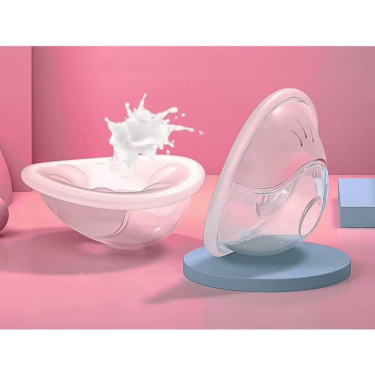 Kit 2 Coletor Leite Materno Reutilizável Tipo Concha Silicone Protetora Pós Parto Evita Vazamento