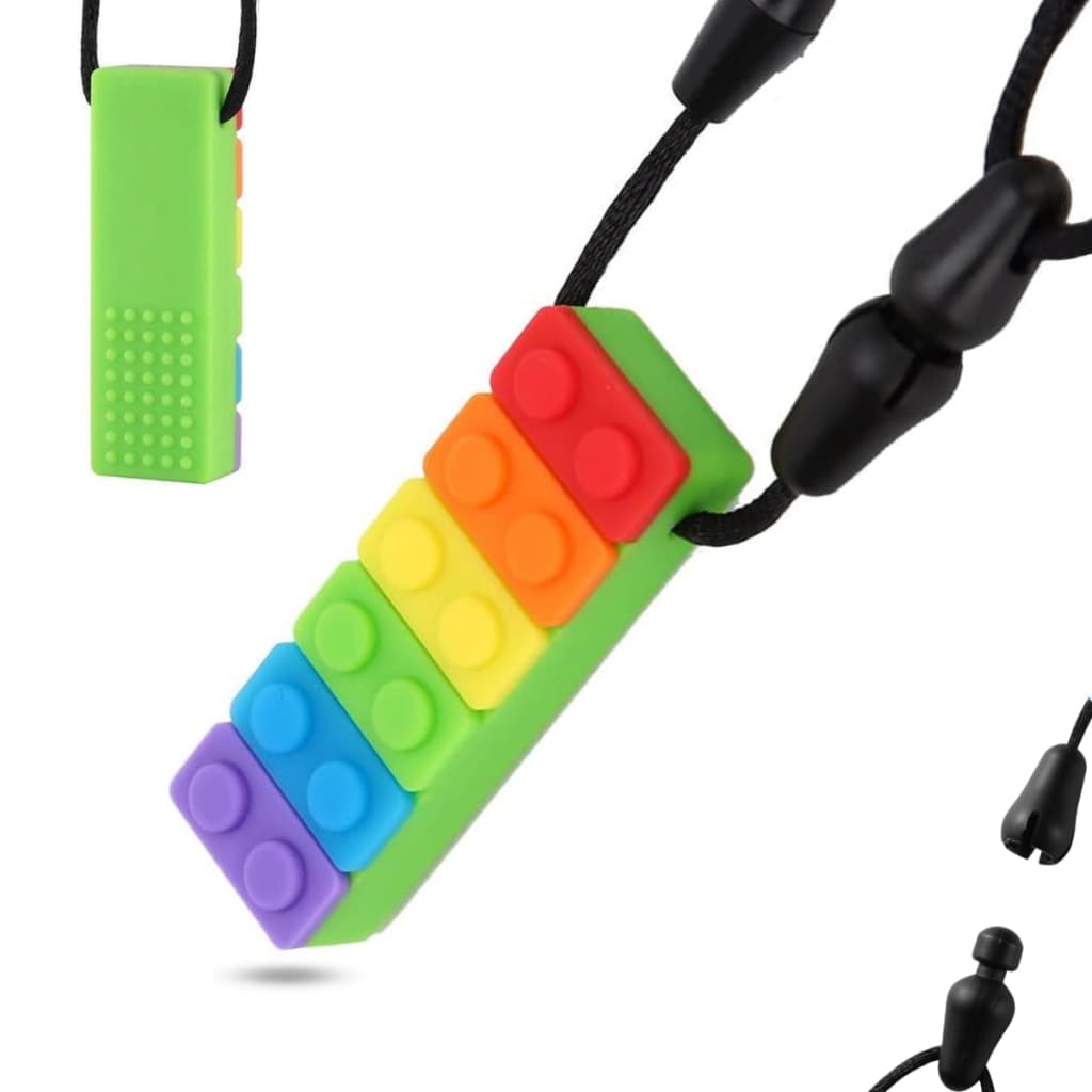 Colar Mordedor Sensorial Silicone Autismo Ansiedade Stress
