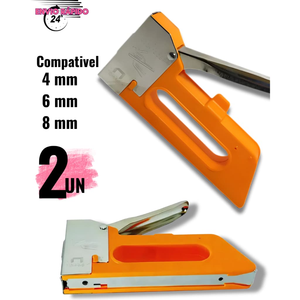 Kit De Grampeador de Tapeceiro Alta Pressão Manual Profissional Capacidade de  grampos 4 MM 6 MM 8MM
