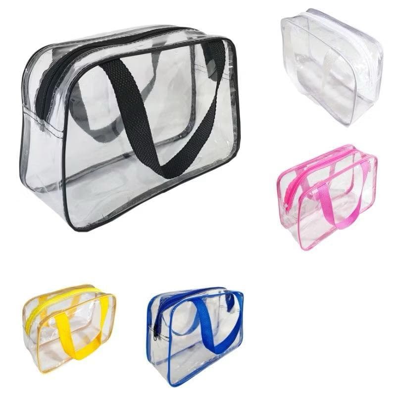 Bolsa Transparente PVC Necessaire Organizadora Para Maquiagem - Emfermagen - Praia - ENVIO RAPIDO