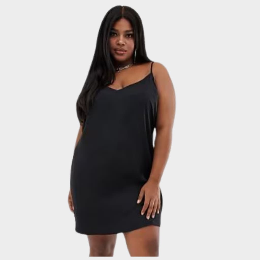 Anágua Vestido Segunda Pele Feminino Combinação com Renda Plus Size