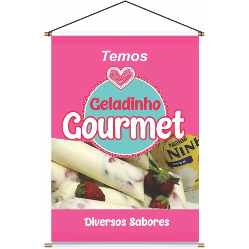 BANNER ARTE PRONTA - TEMOS GELADINHO GOURMET