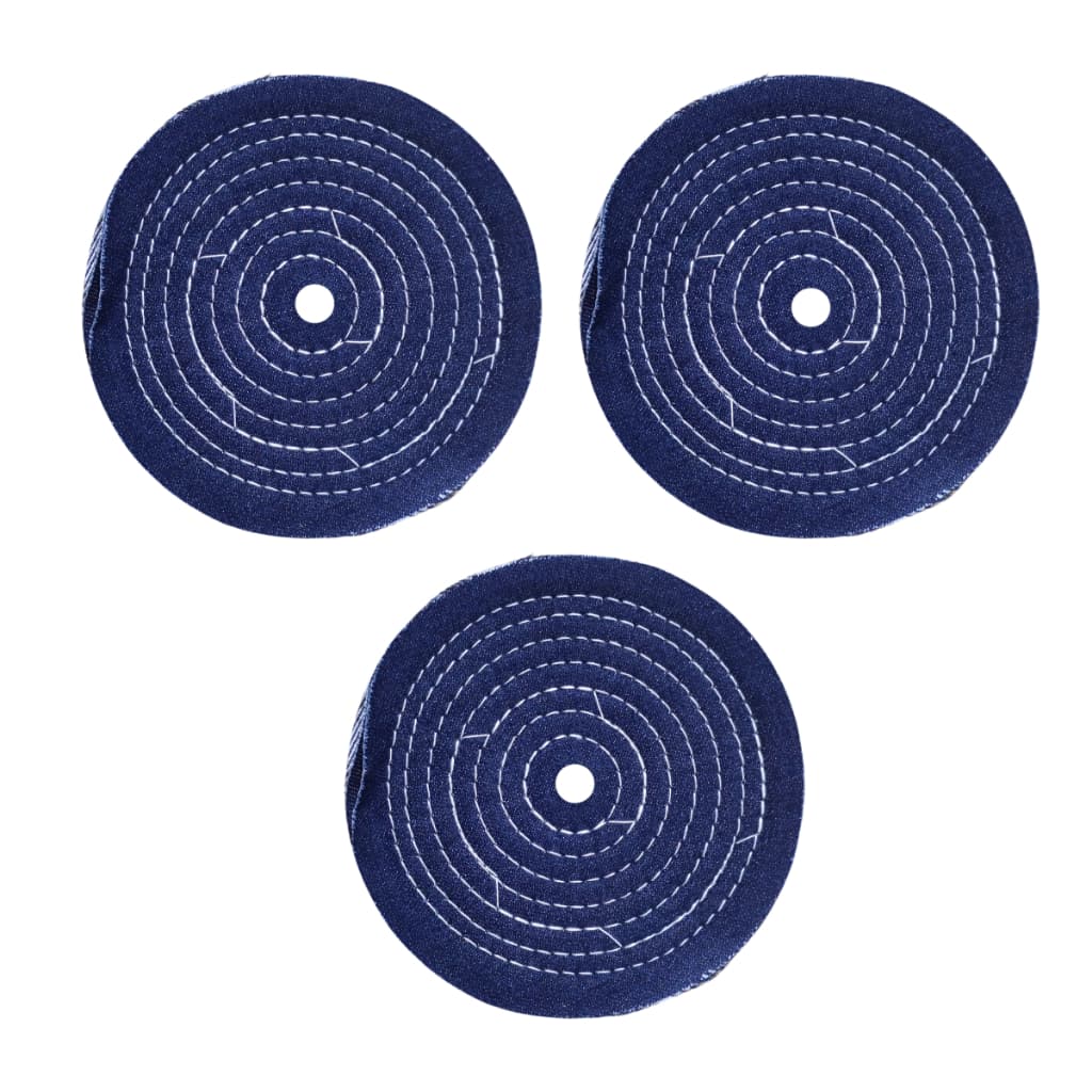 Kit 3 Rodas Rodopanos Jeans Disco Polimento 6 Polegadas