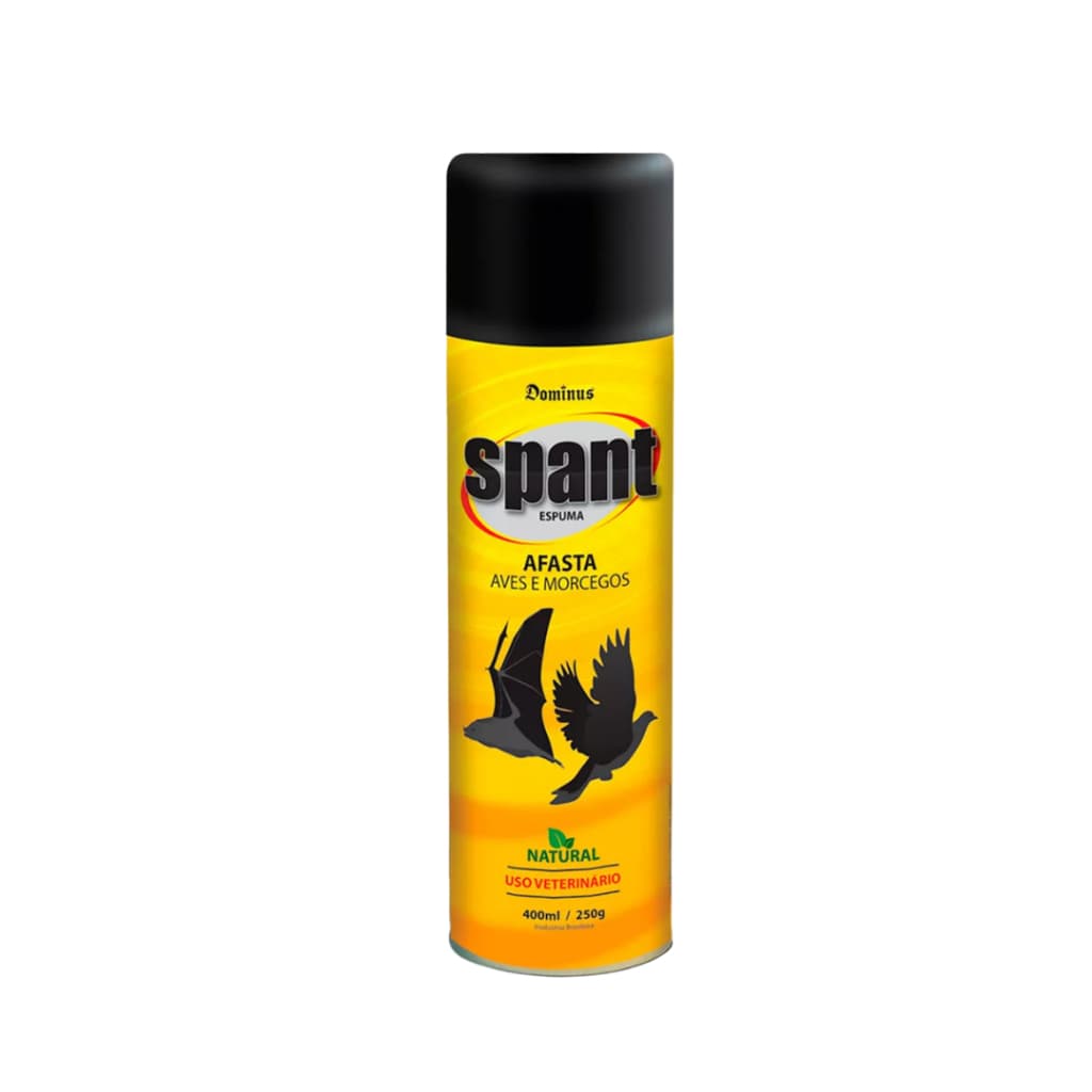 Repelente Spant Espuma Olfativo Natural Aves e Morcegos Óleo Mamona 400ml