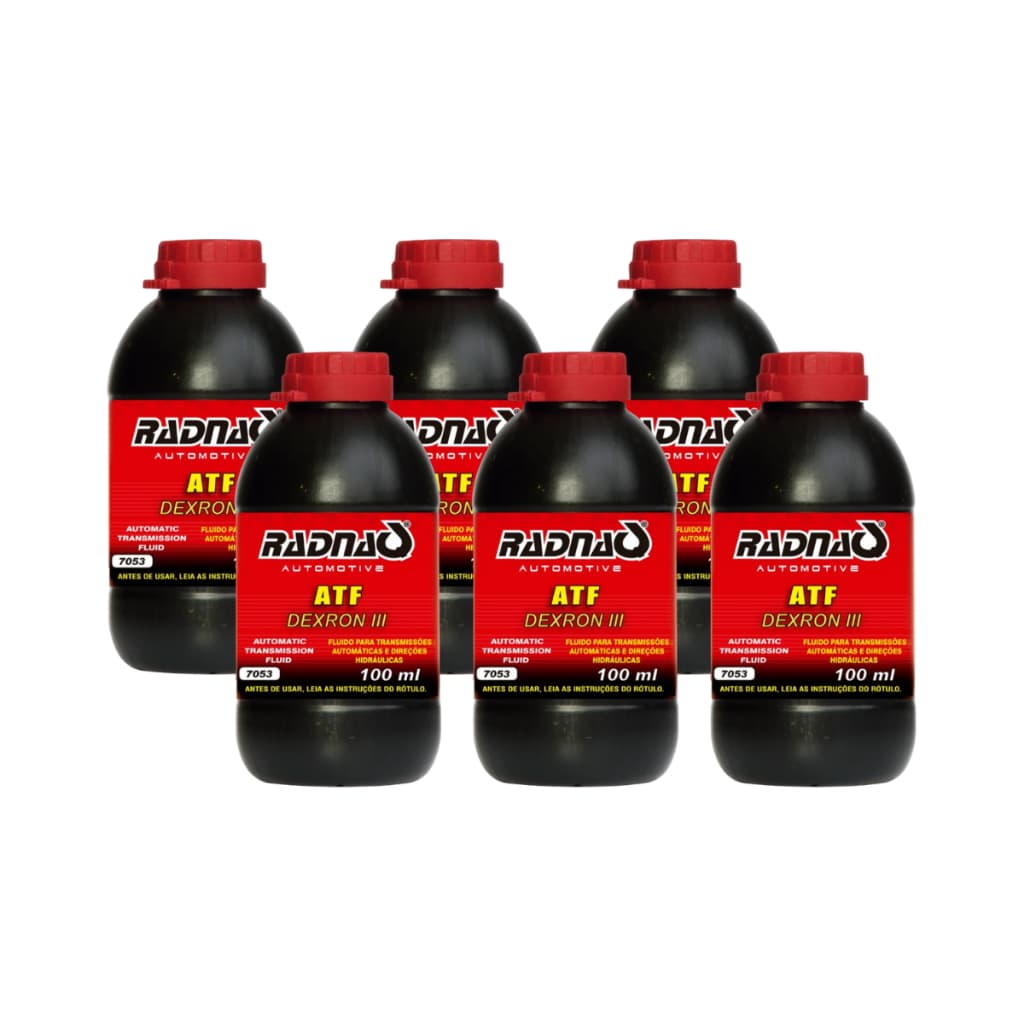 Kit 6x Óleo Hidraulico ATF Dexron III 100ml - Radnaq
