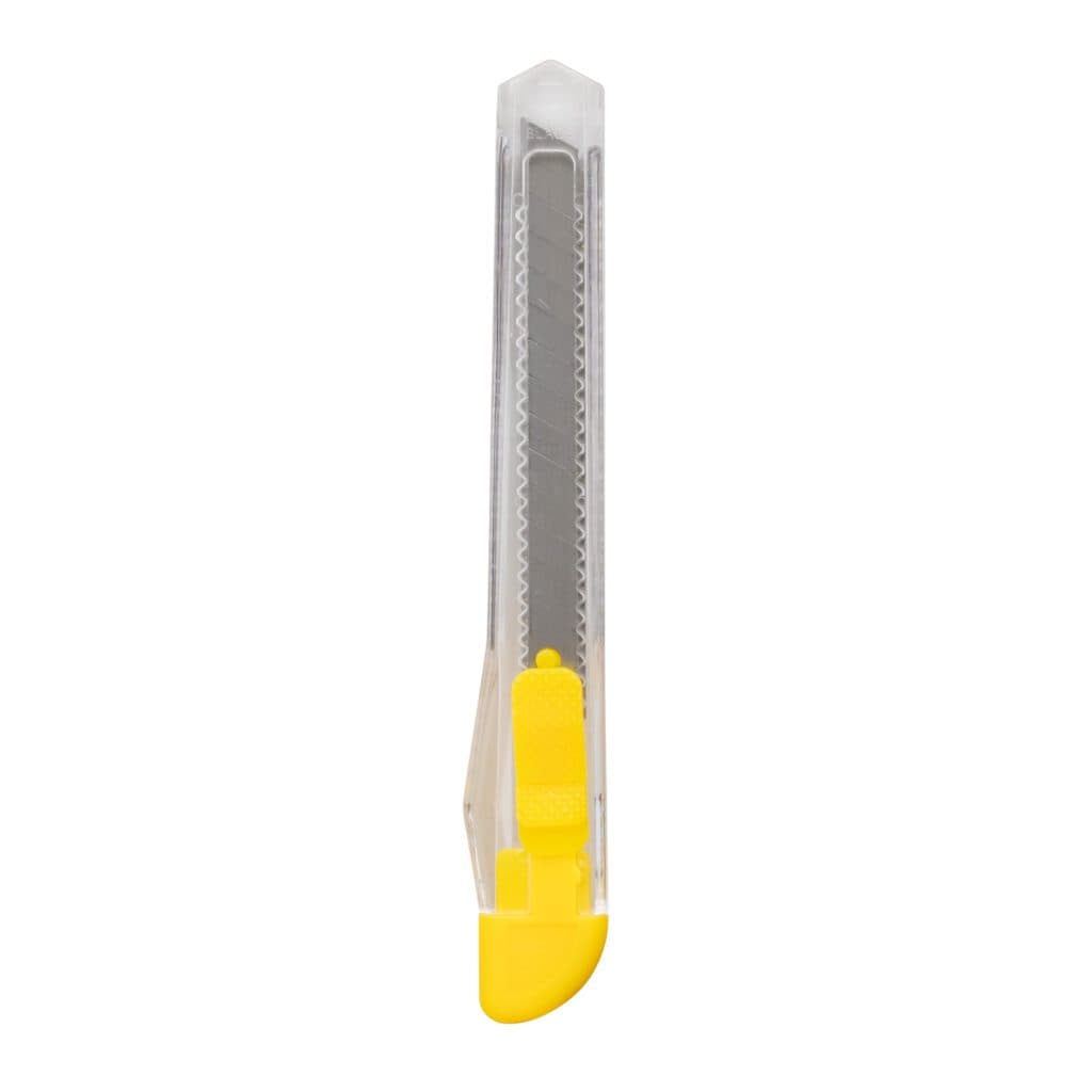 Estilete Lamina Estreita 9mm Plastico