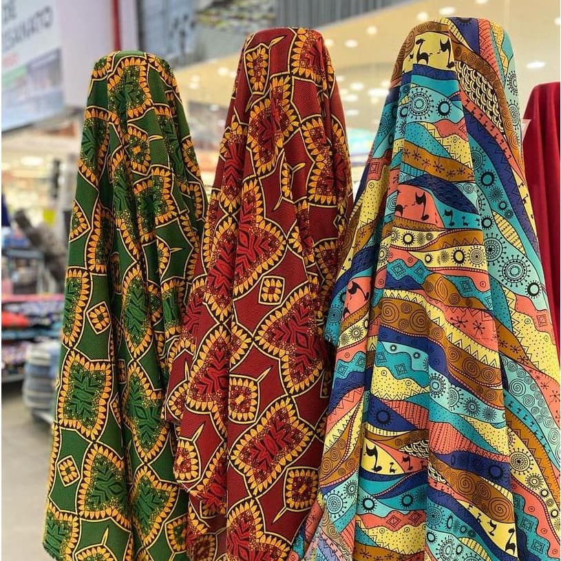 Tecido Oxford Africano acima de -2m x 1.50m- oxford 100% poliéster utilizado na confecção de roupas, varias estampas