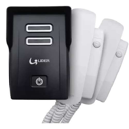 Kit Porteiro Eletrônico Residêncial Interfone LR580 + Extensão LR2015 LIder