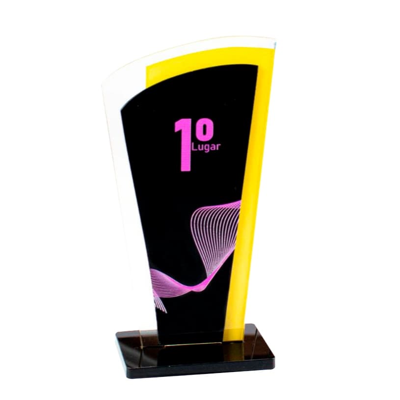 Troféu em Acrílico sem Personalização 1° Lugar