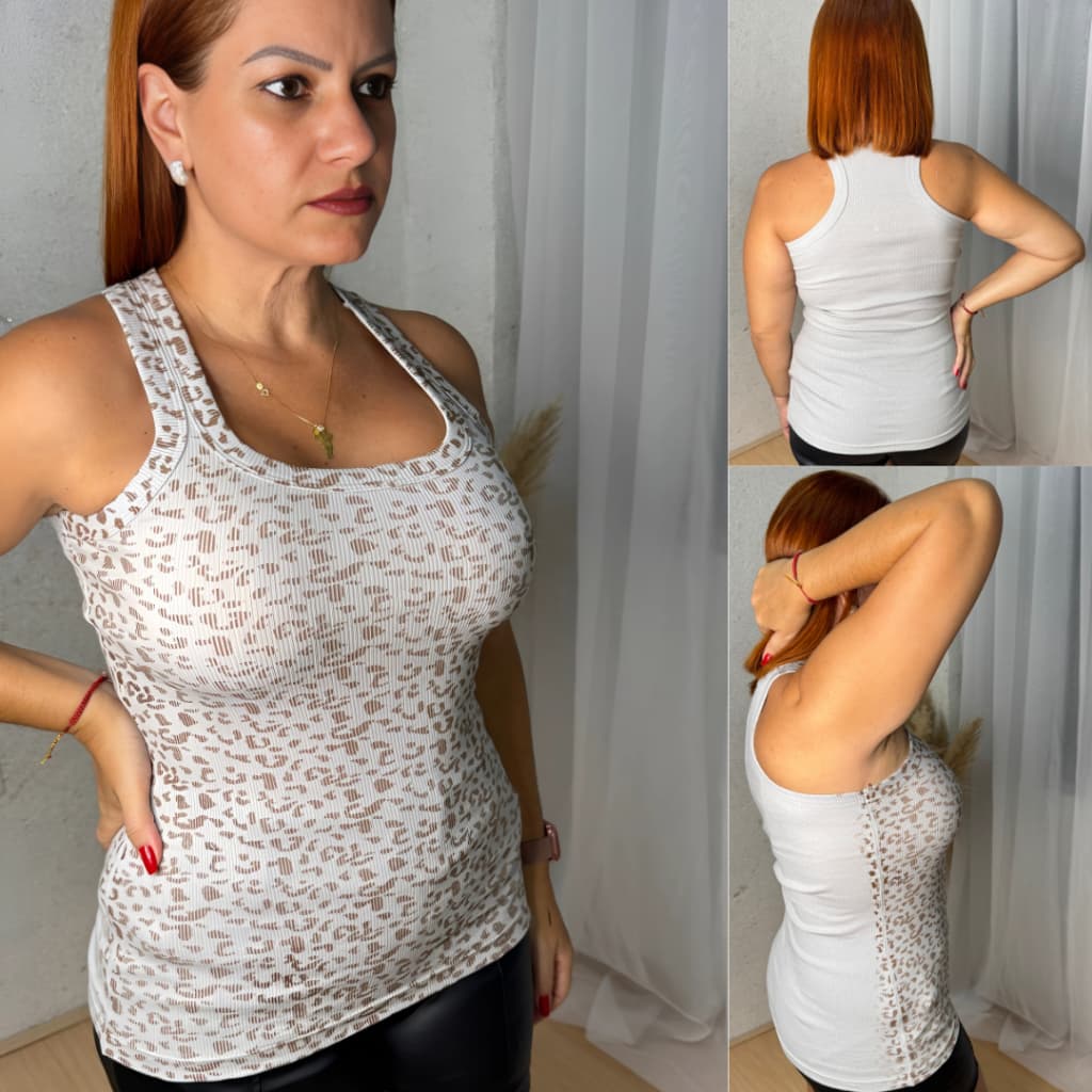 Blusinha Regata Feminina em Algodão com Elastano Confortável, Não Dá Bolinhas, Pode Lavar na Máquina