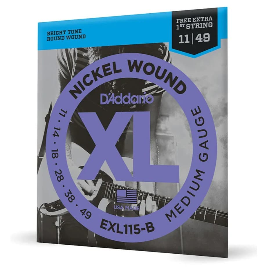 Encordoamento Daddario 011 Guitarra Exl115b +1a. Corda Extra