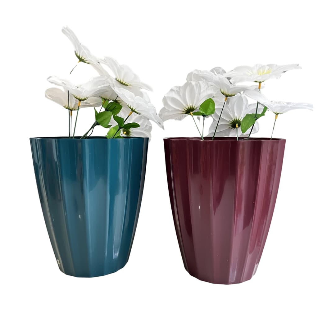 Vaso para Planta Grande Cachepot Cacau 29x25 Liso Leve Resistente Duráveis de alta qualidade Plástico Injetado