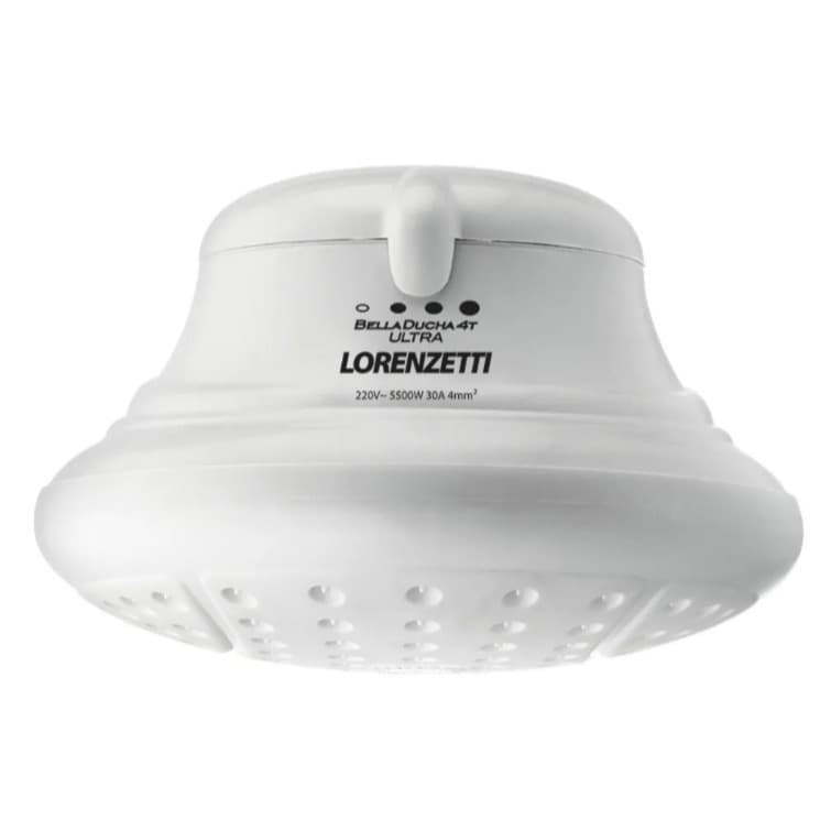 Chuveiro Lorenzetti Bella Ducha 4t Durável Fácil Instalação Branco 220v 6800w Banheiro Moderno