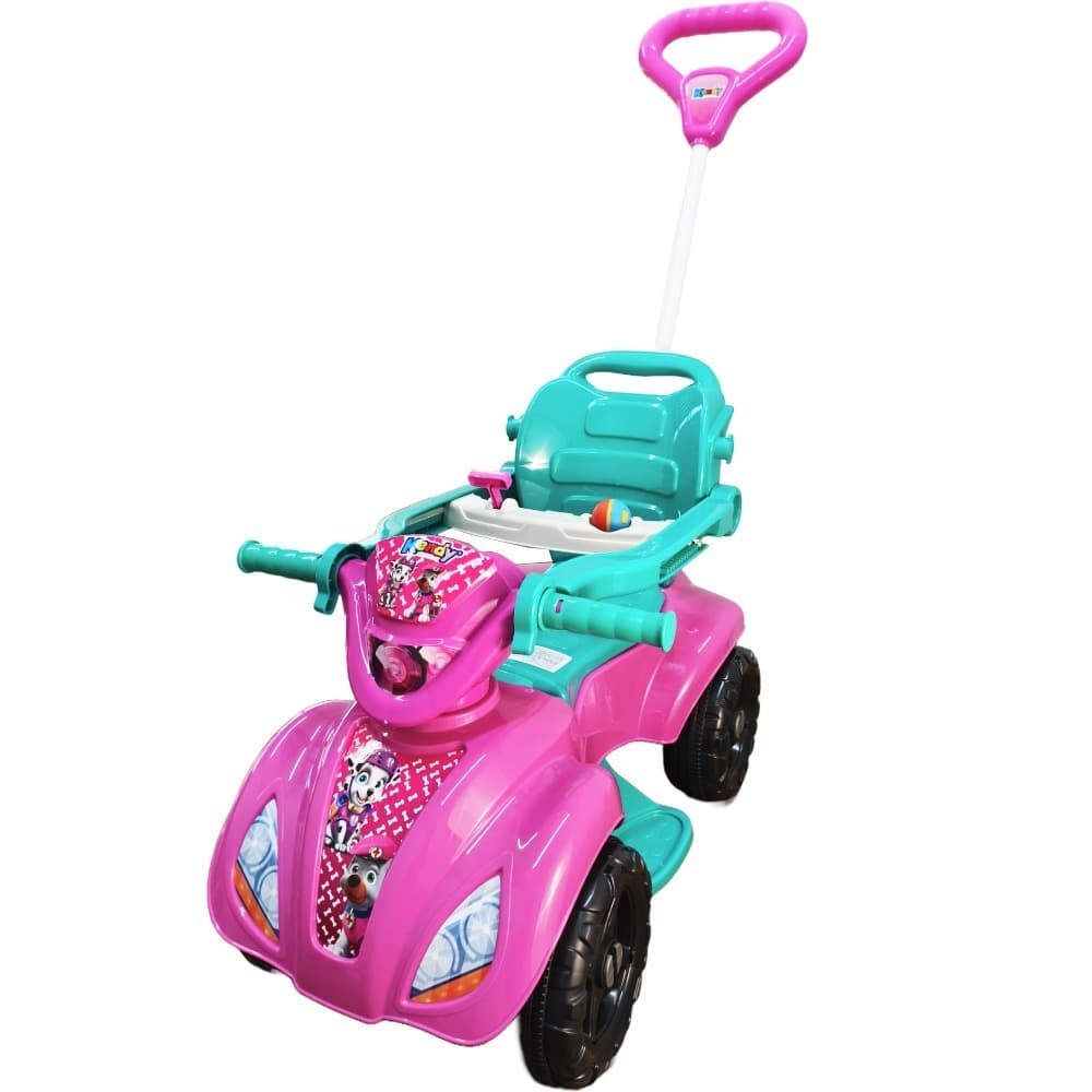 Quadriciclo 1 a 3 Anos - Até 30kg Carro Passeio Menina Ajuste Altura e Profundidade- Crianças De Até 1mt - QUEEN SHOP