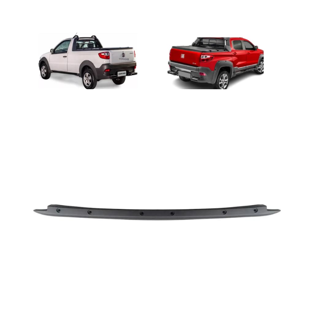 Moldura Protetor Da Tampa Traseira Fiat Strada 2014 2015 2016 2017 2018