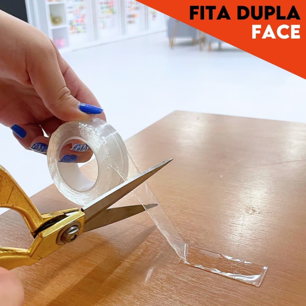 Fita Dupla Face Transparente 3m– Ideal para Decoração e Organização - MANIA