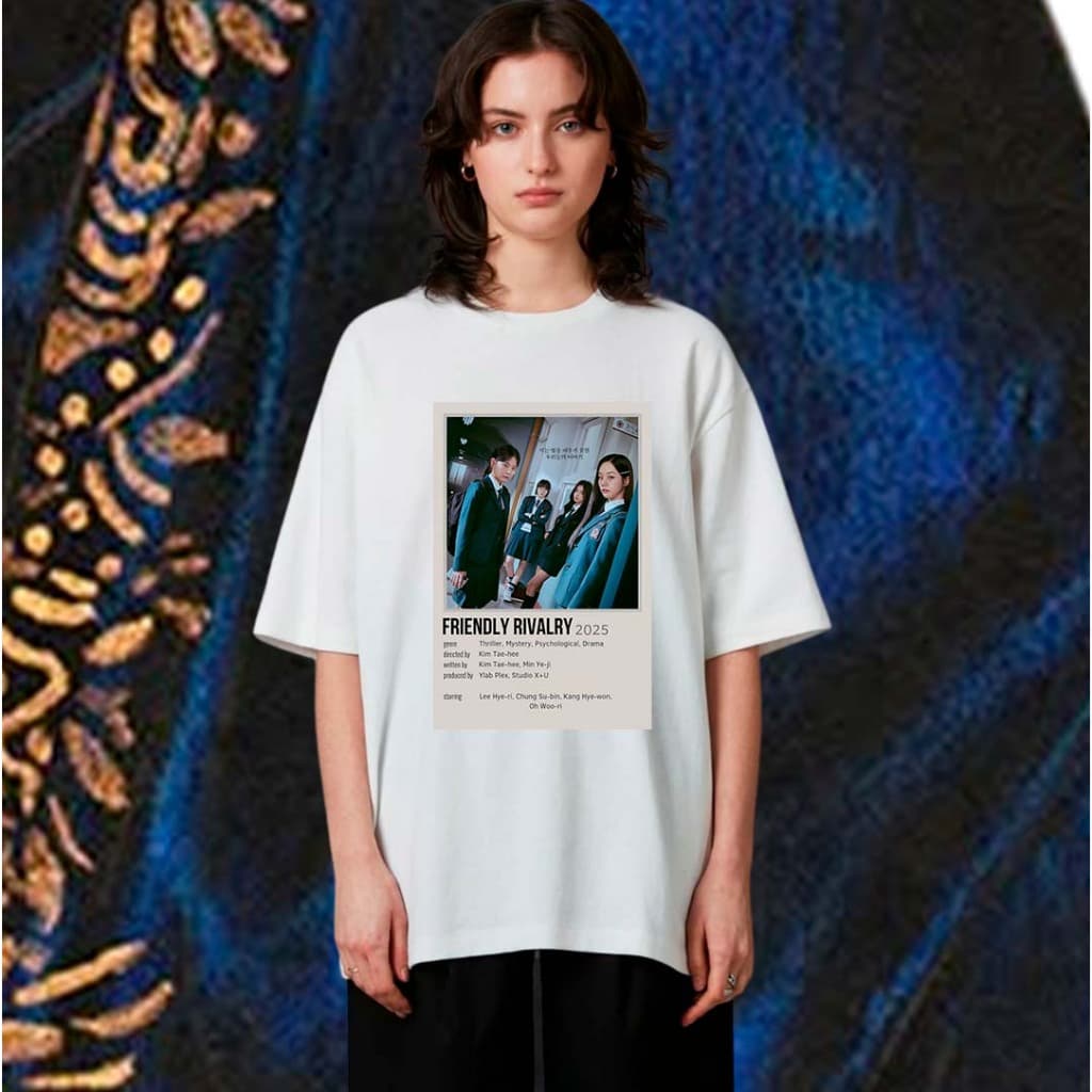 Camisetas 100% poliéster séries K-dramas drama, romance, suspense, comédia, ação, fantasia, ficção científica sageuk.