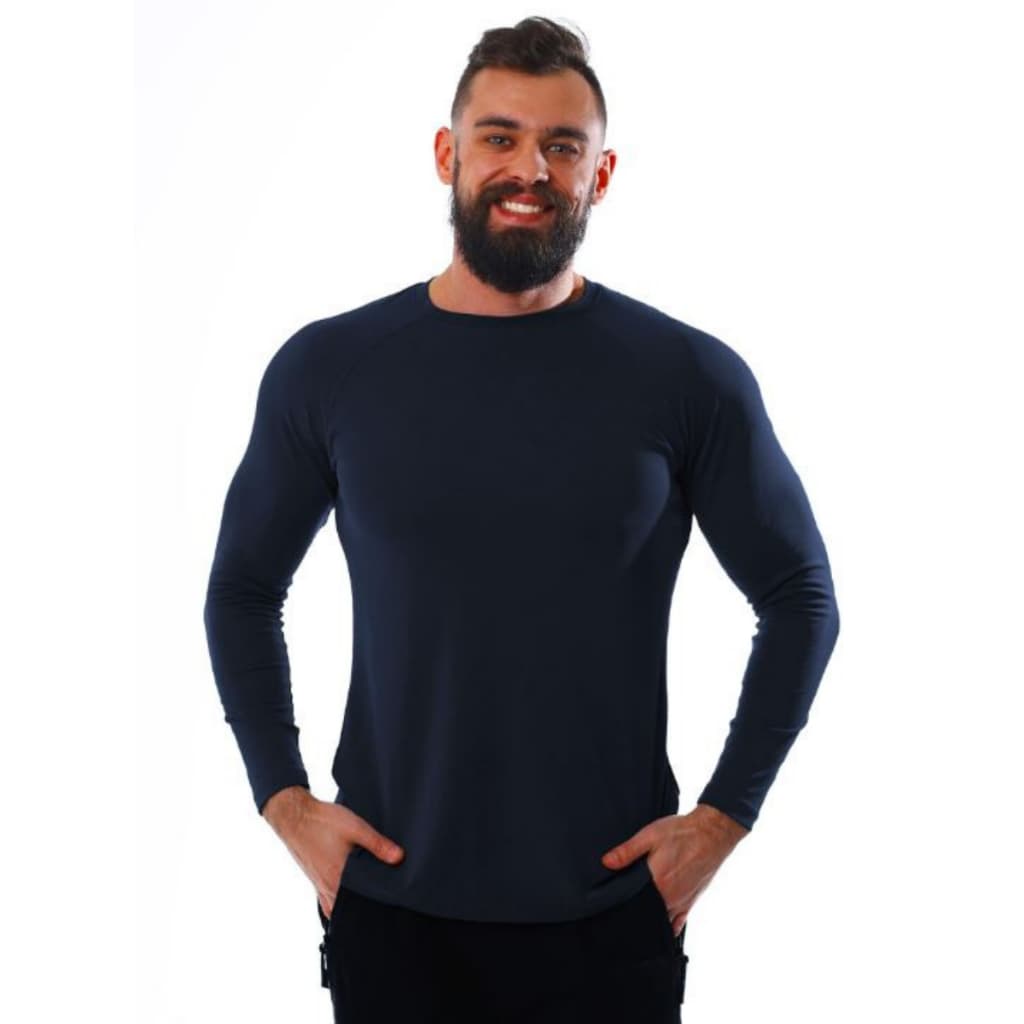 Camisa Térmica Masculina com Proteção Solar Manga Longa Plus Size Premium