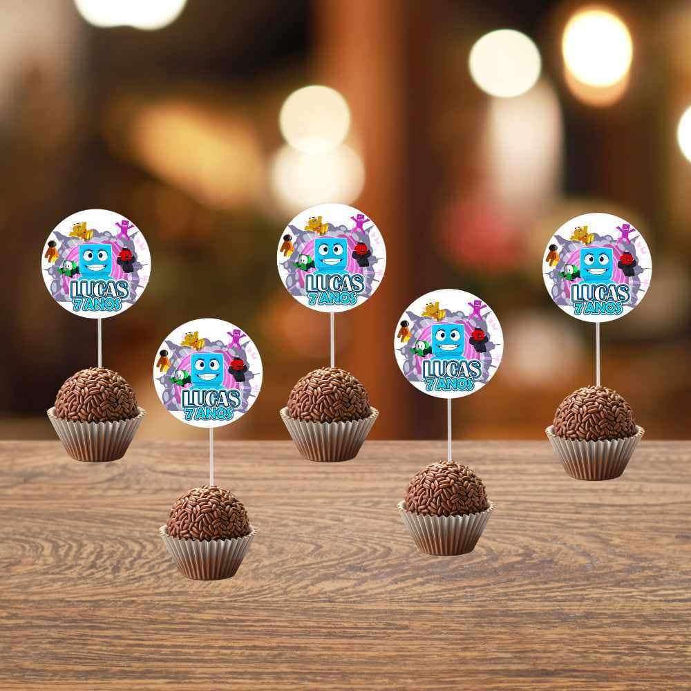35 ou 70 Toppers de docinhos Turma do Problems - Topper docinhos Turma do Problems - Topper cupcake Turma do Problems