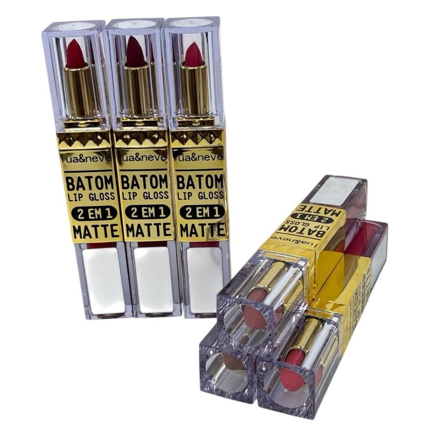 Batom Lip Gloss 2 em 1  MATTE