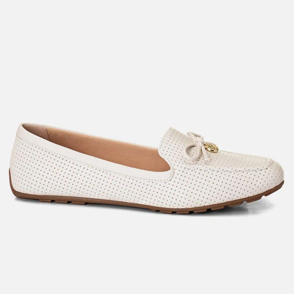 Mocassim Rasteiro Bico Quadrado Com Detalhes