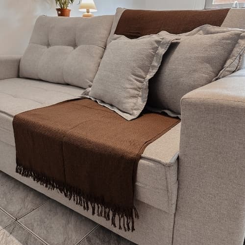 Manta Para Sofá Grande de Algodão 120x210cm | Luxo, Conforto e Estilo |  Direto da Fábrica Promoção