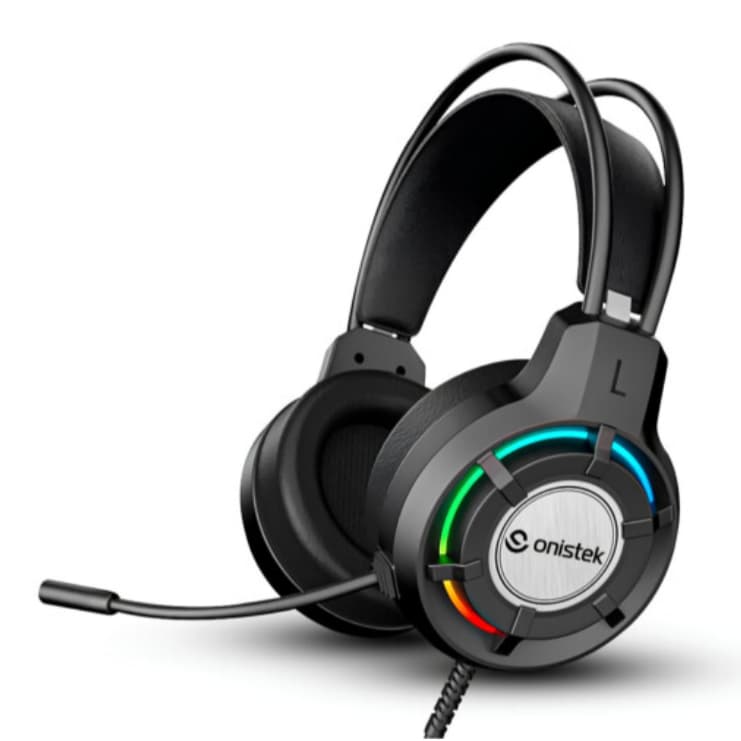 Headset Gamer com Microfone e Iluminação LED P3 Compativel C/ Xbox One Ps4 Usb Cel Pc