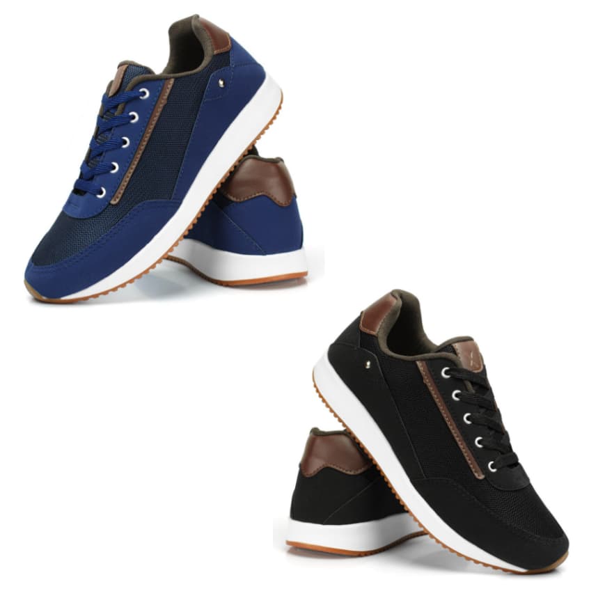 Kit 2 Pares Tênis Casual Masculino
