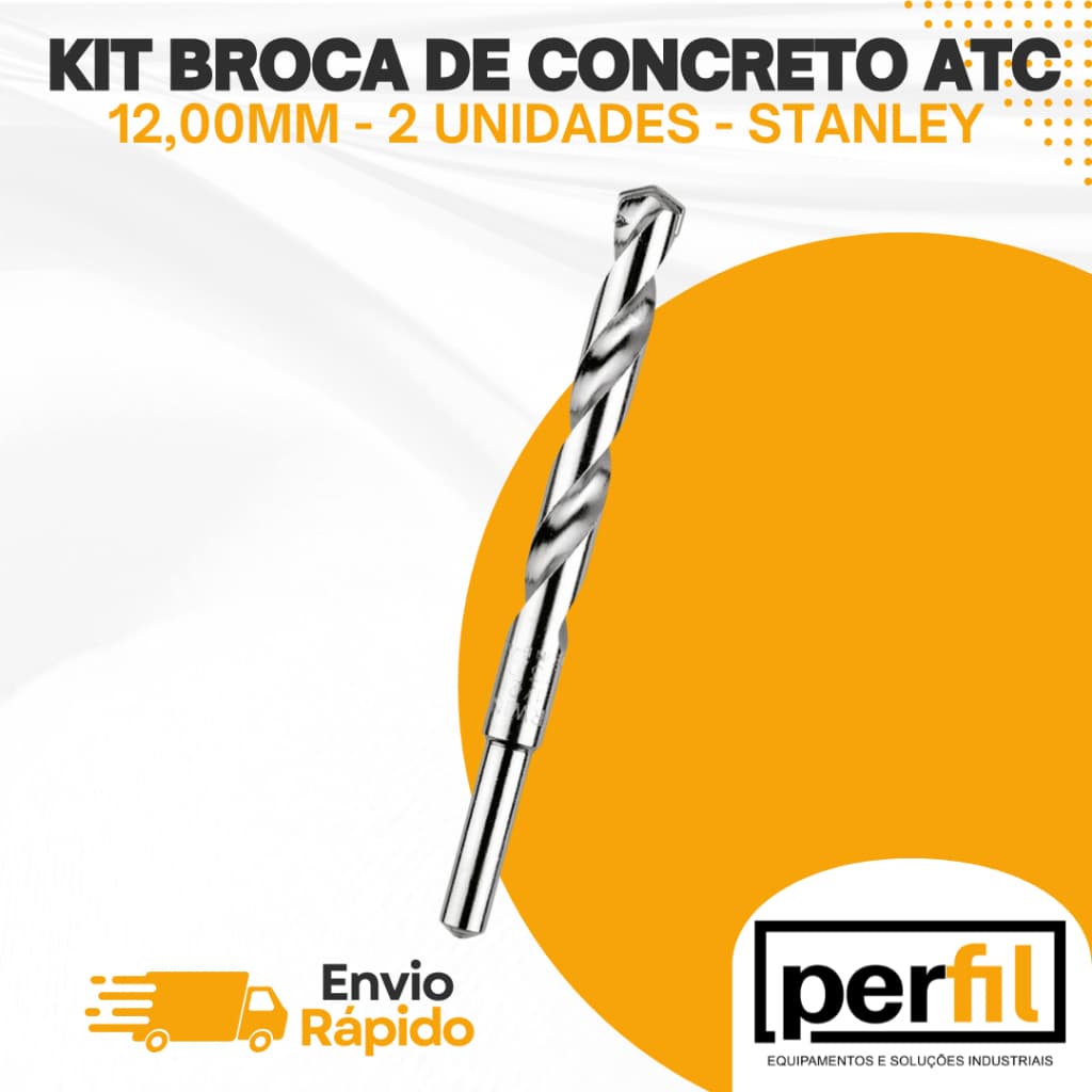 KIT BROCA CONCRETO ATC 12,00MM - STANLEY - 2 UNIDADES