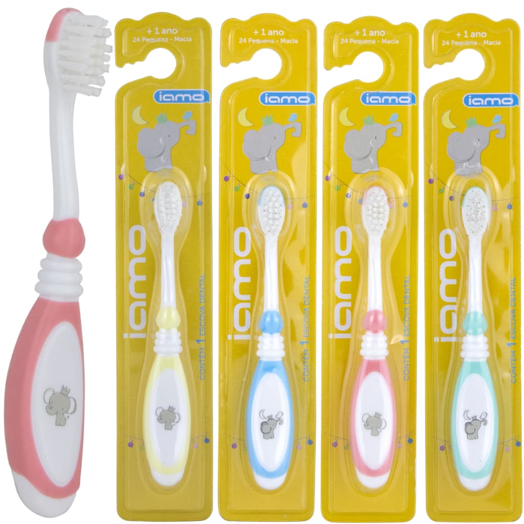 Kit Escova de Dental Infantil Macia Atacado Com 12 24 36 48 Para Crianças acima de 1 Ano