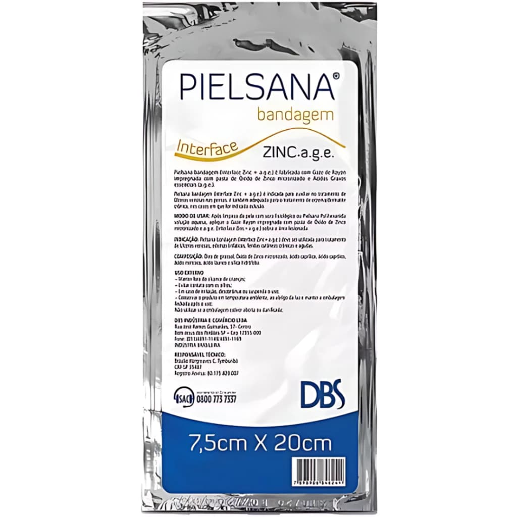 Bandagem ZINC A.G.E Pielsana 7,5 x 20cm (1) Dbs