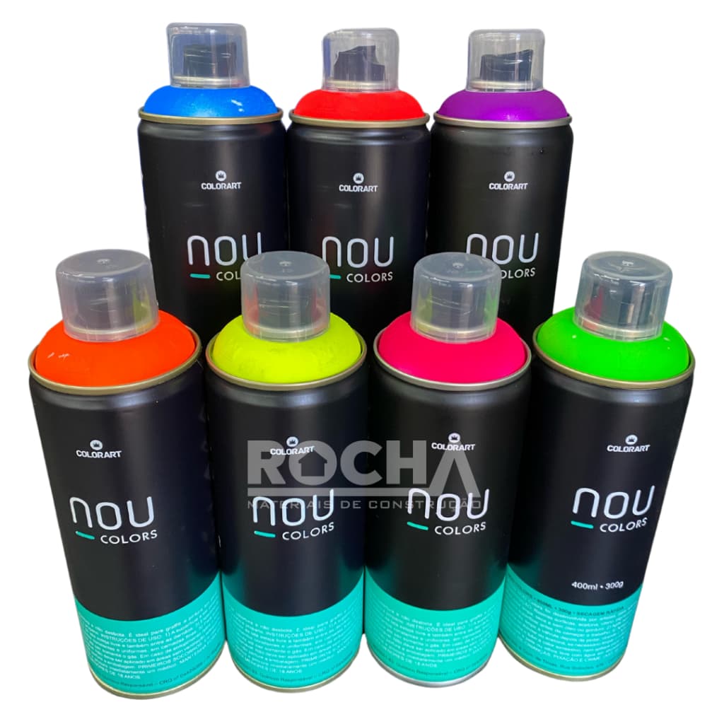 Tinta Spray Luminoso Efeito Neon Nou Colors 400ml