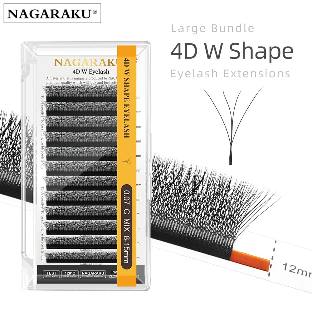Cílios Nagaraku Fio W 4D Alongamento Extensão De Cílios Volume Egipcio Fio a Fio Envio Imediato.