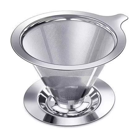Filtro de Café Inox 304 Reutilizável e Ecológico– Coador de Café e Chá de Alta Qualidade, Atóxico, Durável