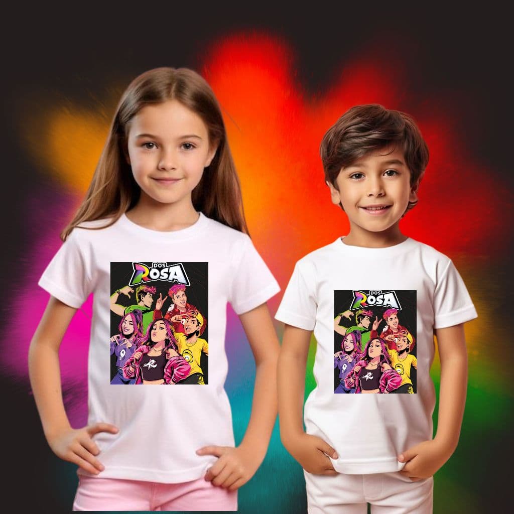 Blusa Camisa T-shirt Infantil Unisex Dos Rosa Vários Modelos