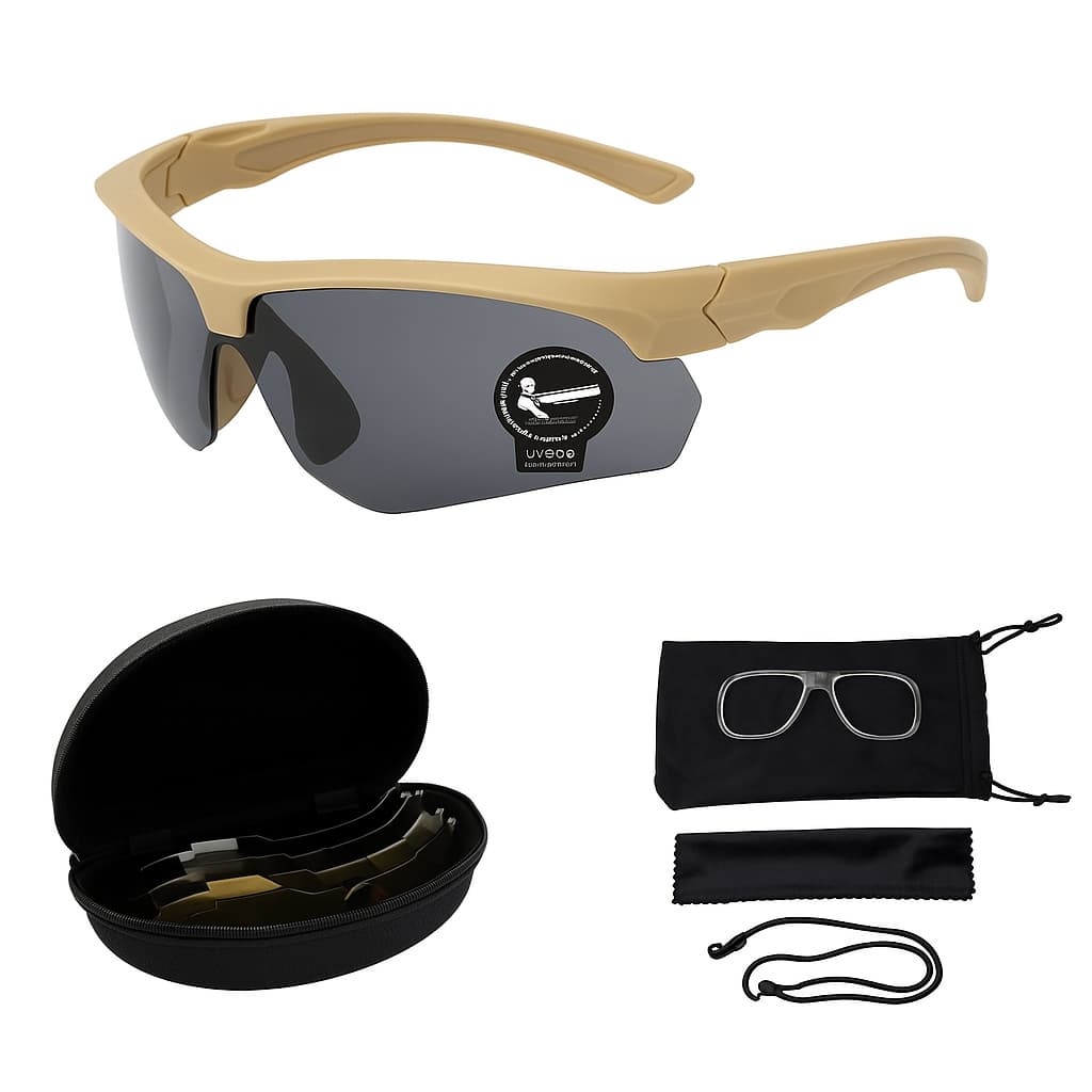 Kit Óculos de Sol Corrida Ciclismo Tático esportivo 5 Lentes Vôlei