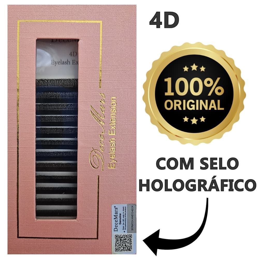 Cílios Decemars W 4D Extensão De Cílios Alongamento W Novidade Volume Híbrido Maquiagem.