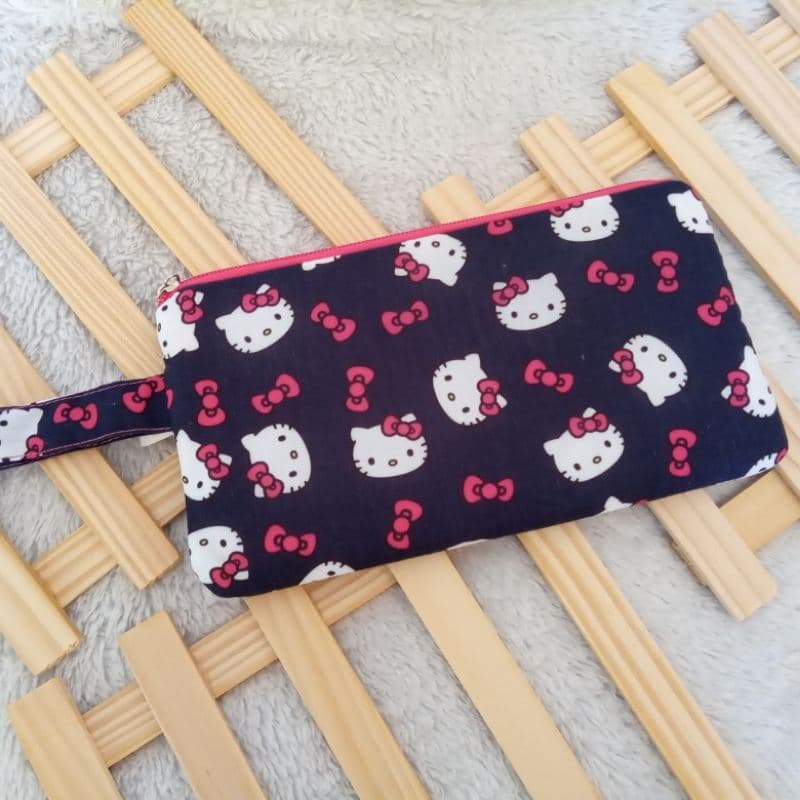 Estojo impermeável multiuso para kit higiene escolar maquiagem
