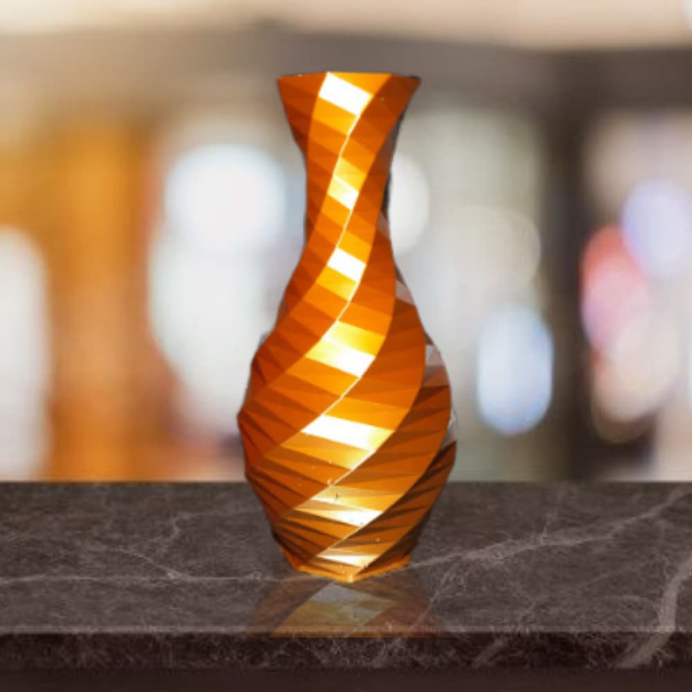 Vaso Grande Decorativo Brilhoso Moderno Para Arranjos e Flores De Mesa