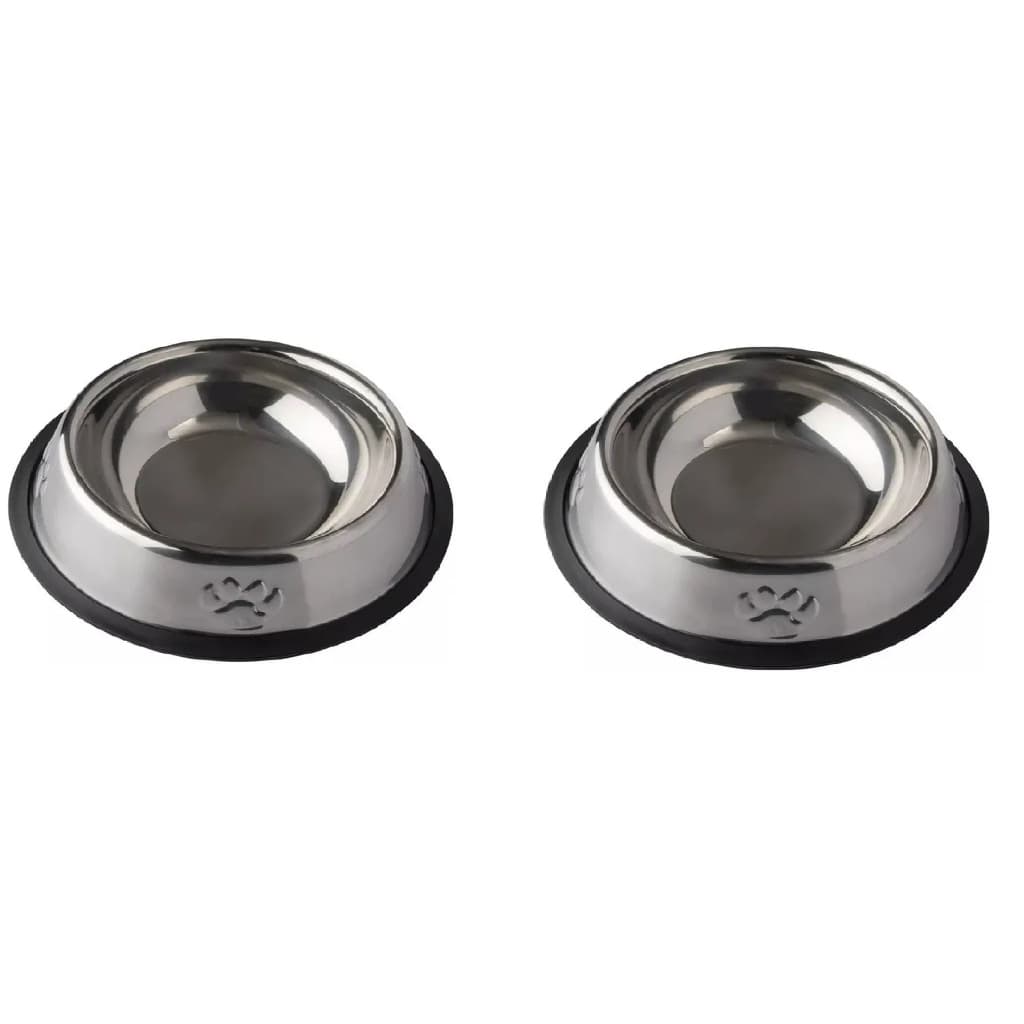 Acessório Para Pet Pote Para Água E Ração Comedouro Para Pet Cachorro Gatos Aço Inoxidável