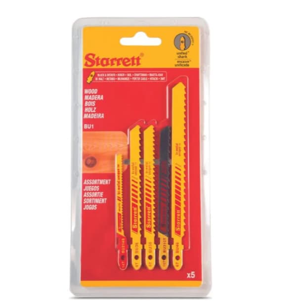 Jogo Lâminas Serra Tico-tico Madeira 5 Peças Starrett